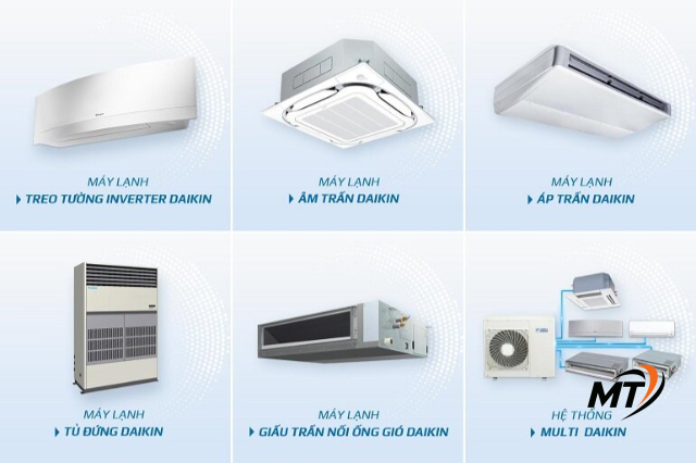 Các dòng điều hòa, máy lạnh Daikin