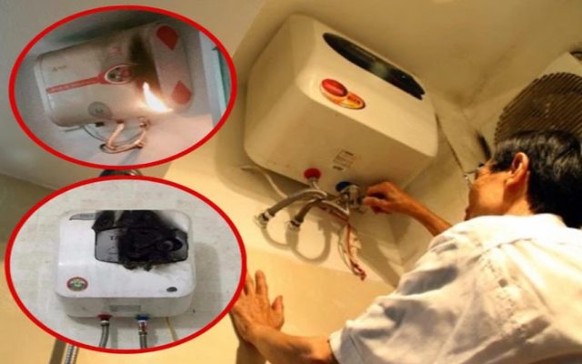 Các sự cố hay gặp: không nóng, rò điện, rò nước