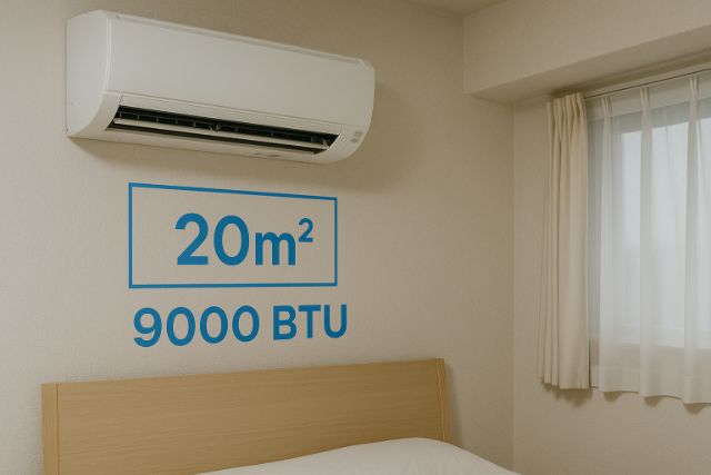 Phòng nhỏ 20m² chỉ cần điều hòa 9000 BTU