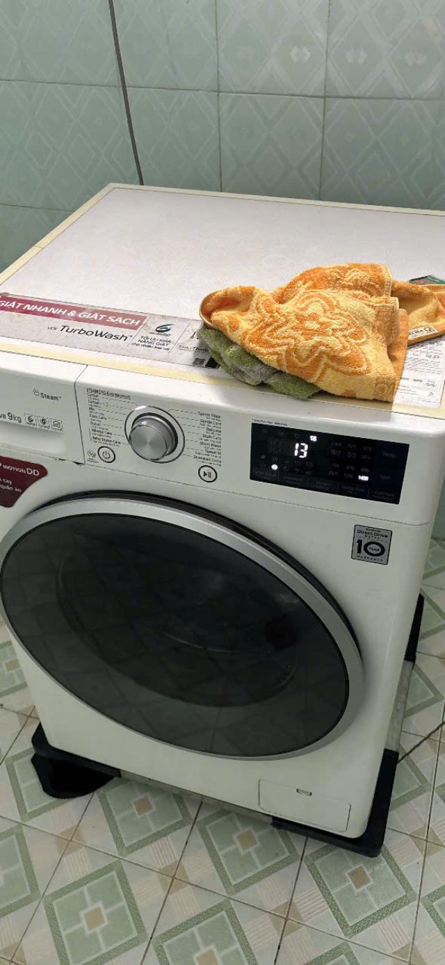 Hoàn thiện lắp ráp, chạy thử máy giặt sau vệ sinh – máy hoạt động êm, sạch và ổn định trước khi bàn giao cho khách